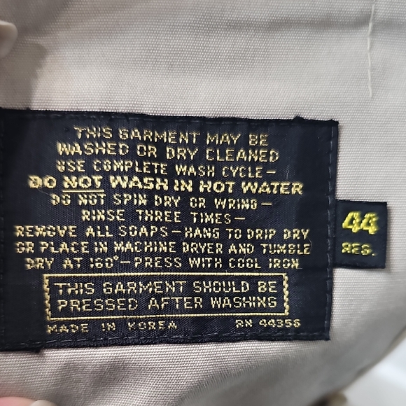 Vintage Traditionalist 44REG Classic Style Removeable Faux Fur Trench Coat - Picture 7 of 16